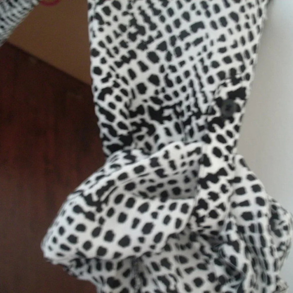 Apt 9 Size 3X Dalmatian Spot Print Blouse Long Sleeve No Collar - Picture 4 of 6